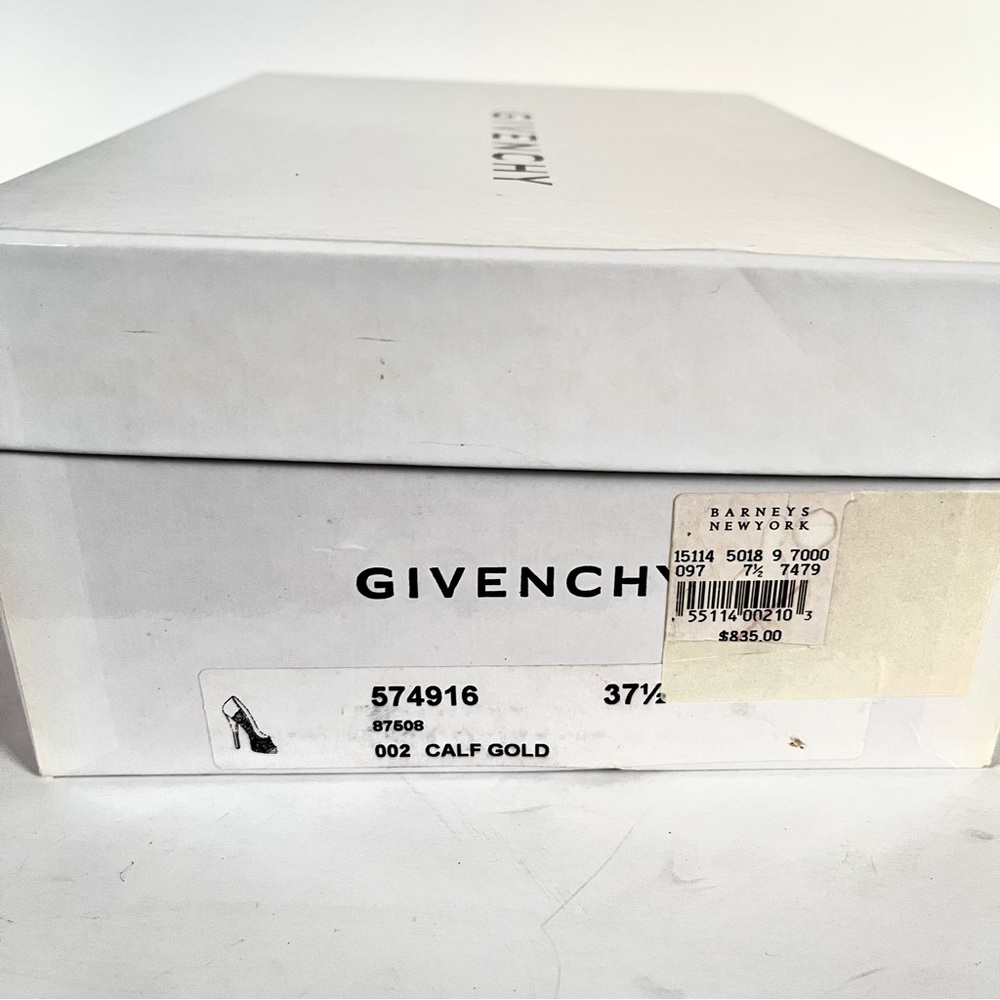 Givenchy metallic green gold gray heels size 37.5 - Picture 12 of 13